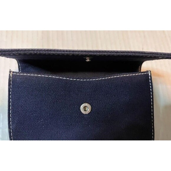 Kate Spade NY Black Cloth Bifold Wallet Snap Close Coin Pocket Classic Casual - Picture 4 of 4